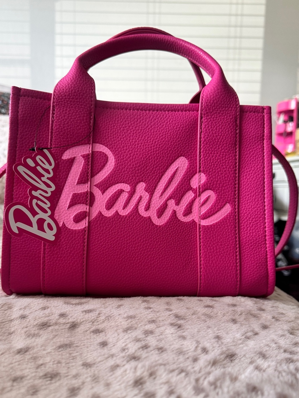 NWT Barbie Pink Logo Tote Bag
